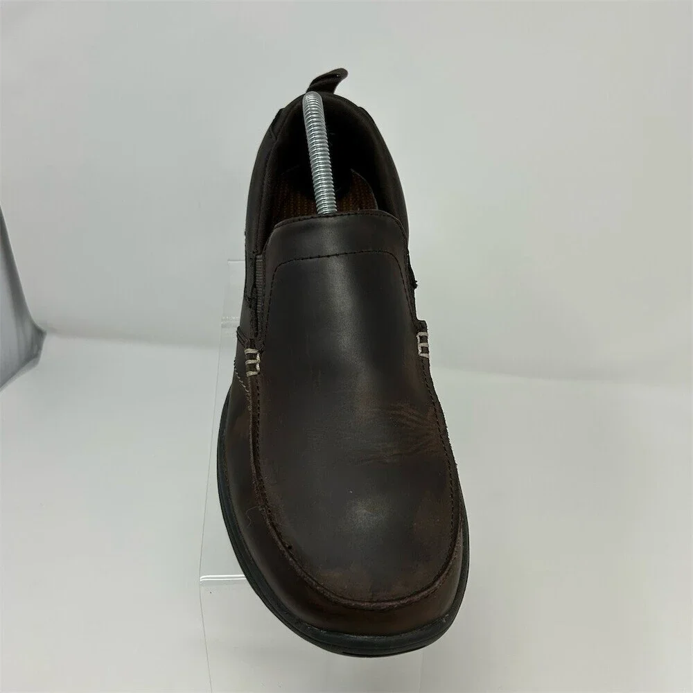 Skechers Harper Forde Men's Loafers Brown Slip-On Casual Shoes Relaxed Fit 9.5